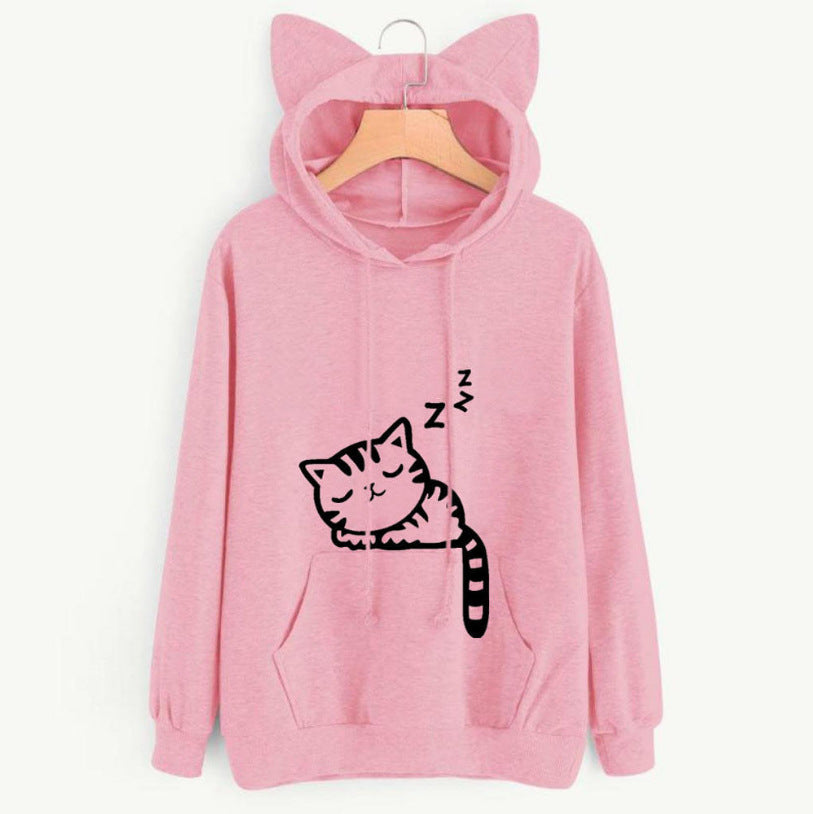 Printed hooded sweatshirt
