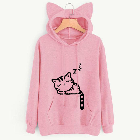 Printed hooded sweatshirt