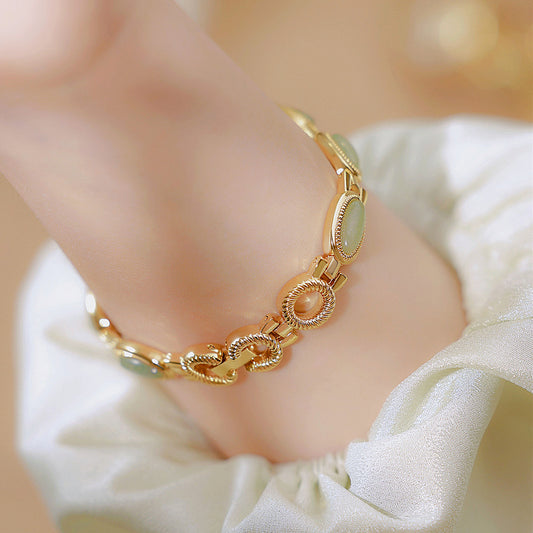 BS Natural Dongling stone and Hetian Jade high-end chain watch